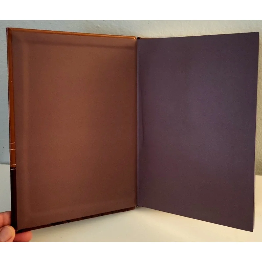 Journal 2 Tone Brown Faux Leather On Wings like Eagles lined pages 8.5 x 6 inch